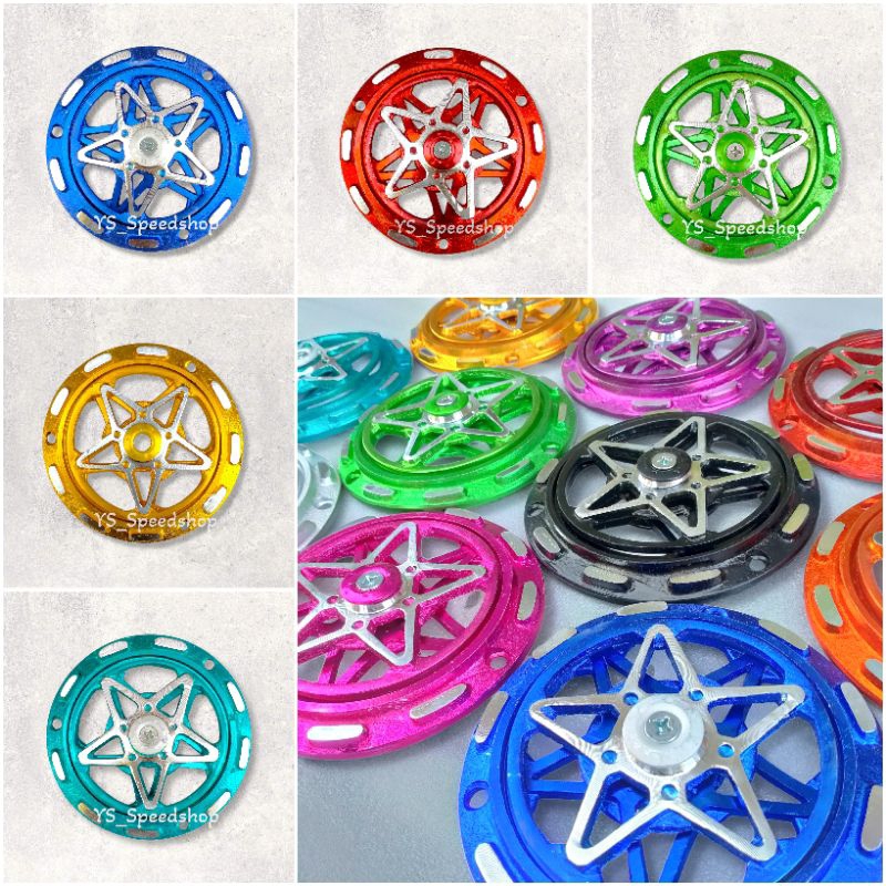 Spinner Fan Cover With Star motif Embossed full Color pnp Aluminum ...