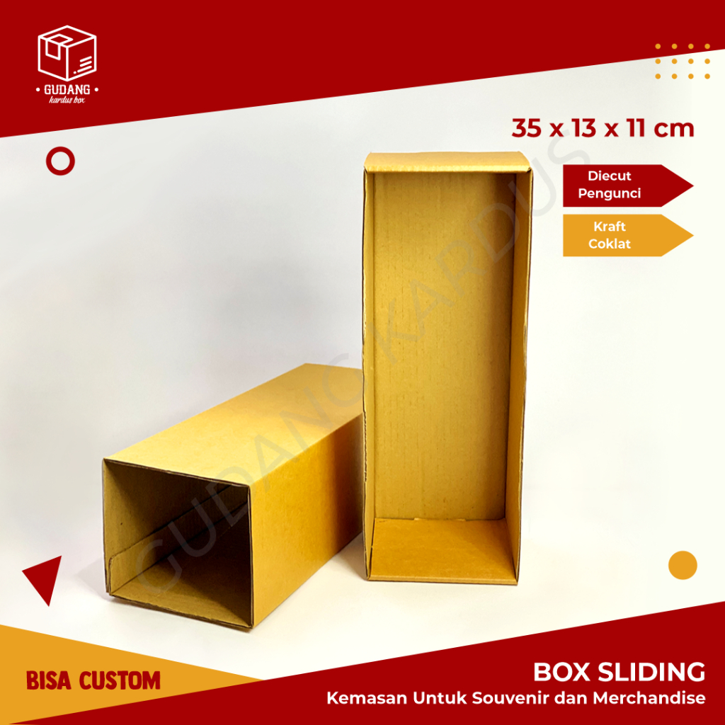 Slide Box (35 x 13 x 11 cm) (Slideding) brownies/fudgy/pizza/Carton ...