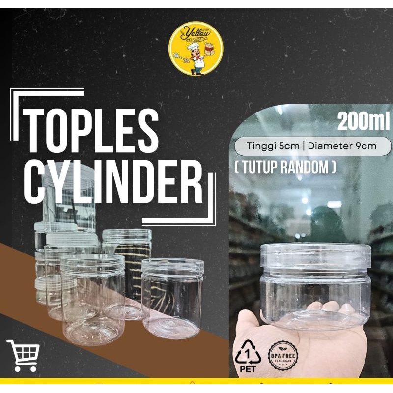 Jar CYLINDER Clear Lid Clear Lid/RANDOM Lid | Shopee Malaysia
