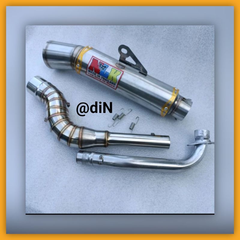 (Rizki Apelinegedi) 1set big elbow NLK open pipe Canister 51mm open ...