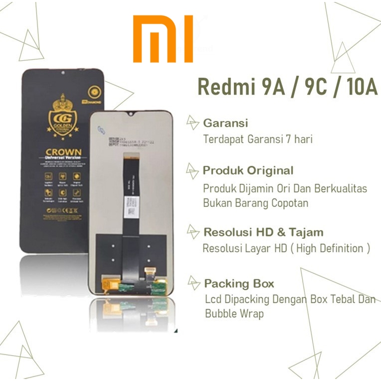 Lcd Touchscreen Xiaomi Redmi 9a 9c 10a Complete Original Fullset Lcd