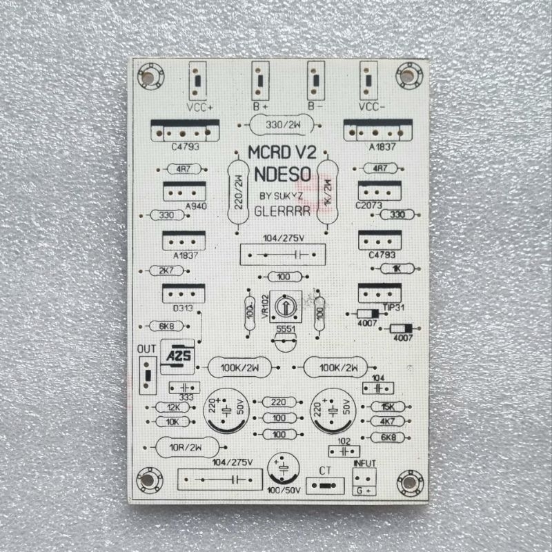Pcb Driver Power Amplifier MCRD V2 Ndeso Glerr Fiber Sukys | Shopee