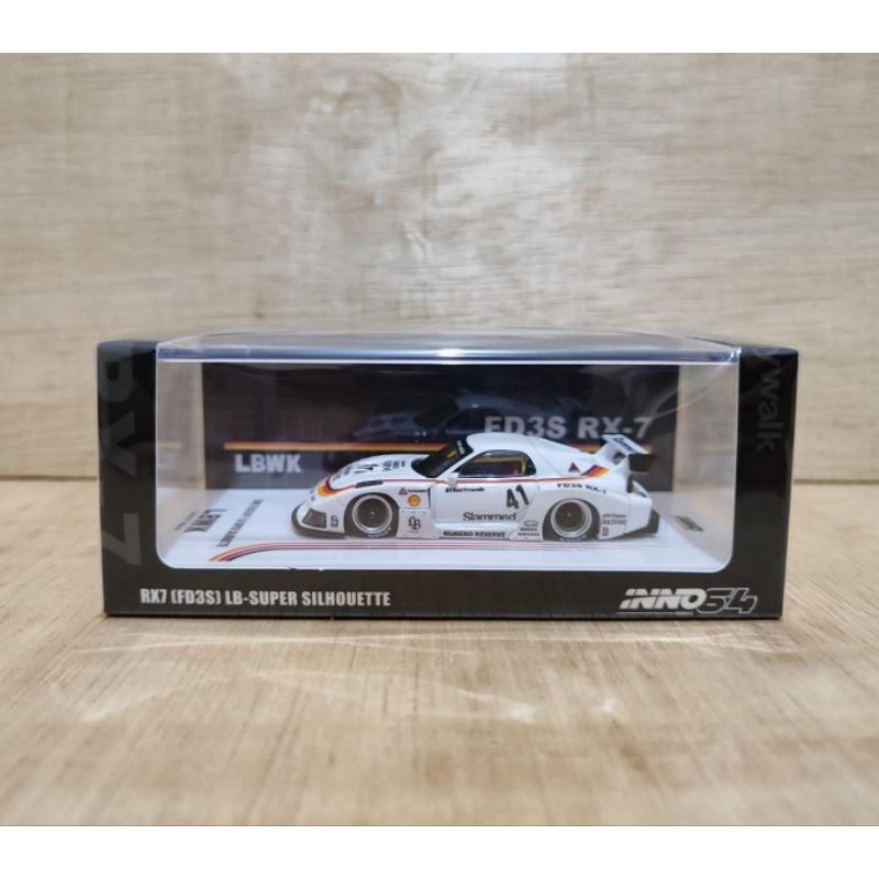 Inno64 LBWK Mazda RX7 (FD3S) LB-Super Silhouette white | Shopee Malaysia