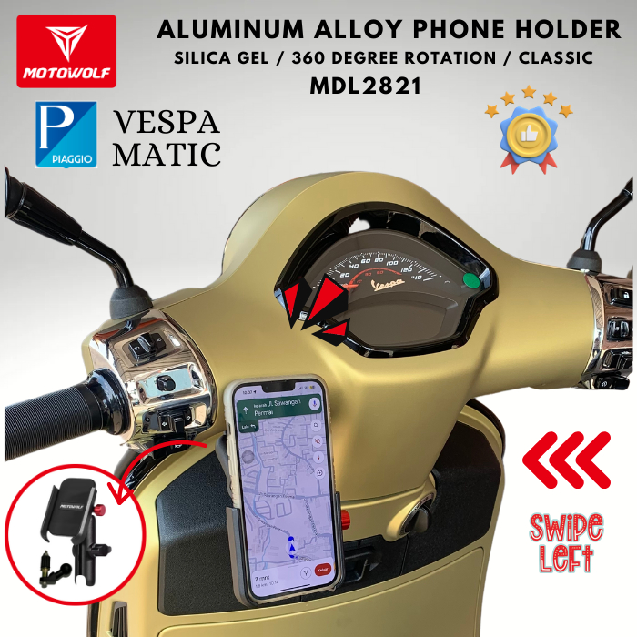 HP Vespa Matic Motowolf LX S Sprint Primavera GTS Aluminum Alloy Cell ...