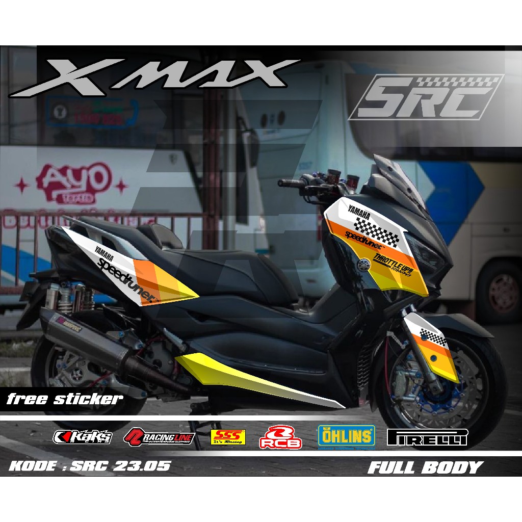 Decal Sticker Full Body XMAX Speed Tuner Sticker Decal XMAX Racing ...