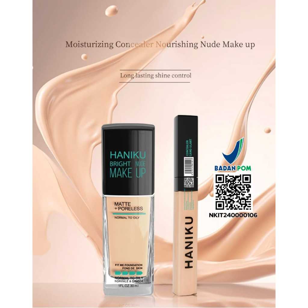 (1 set) Make Up 1 Complete Set Foundation + conclear haniku / Makeup ...