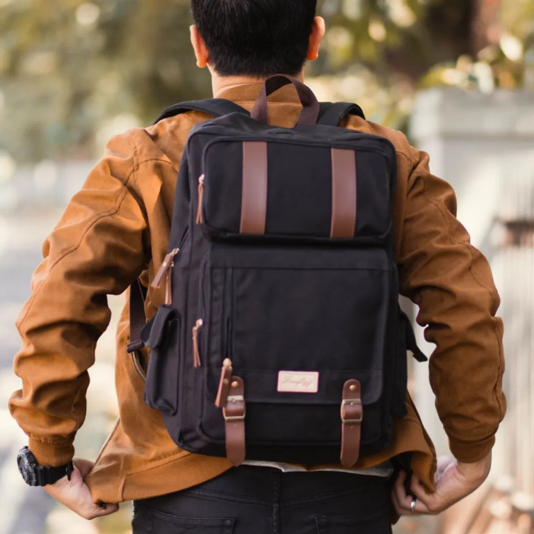 Gunner Black Firefly Canvas Work College School Laptop Backpack for Men ...