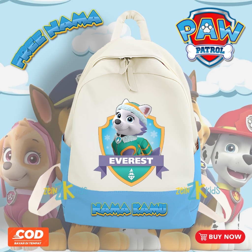  Paw Patrol Kindergarten Kindergarten Children's Bag/Paw Patrol Everest Illustration 