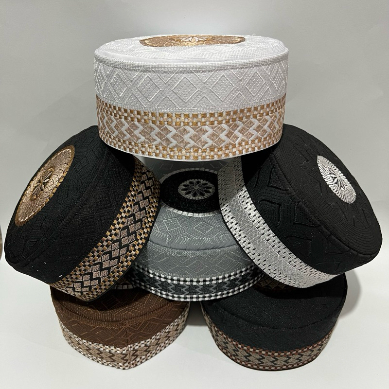 Bugis muslim cap for children and adults with embroidery Kopiah Budak ...