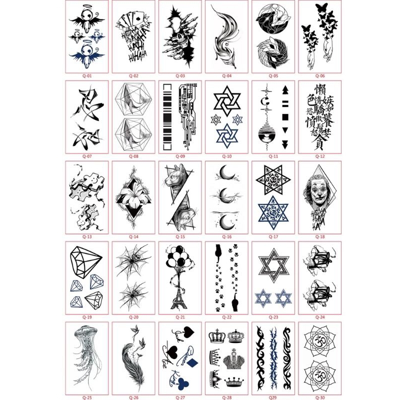 Temporary tattoos aesthetic tattoo stickers hand tattoos neck tattoos ...