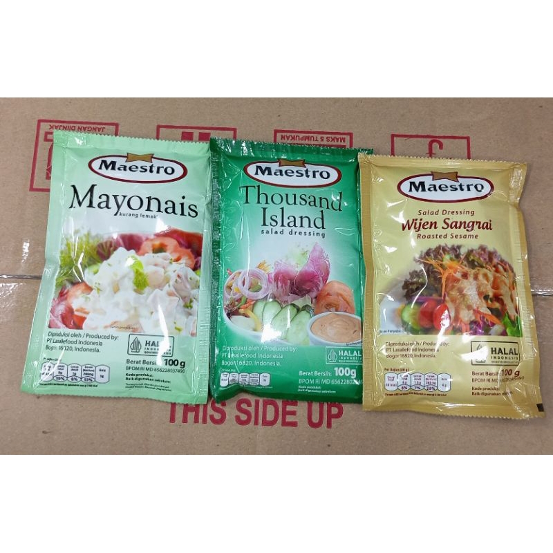 Maestro Mayonnaise 100gr salad dressing mayonnaise thousand island ...