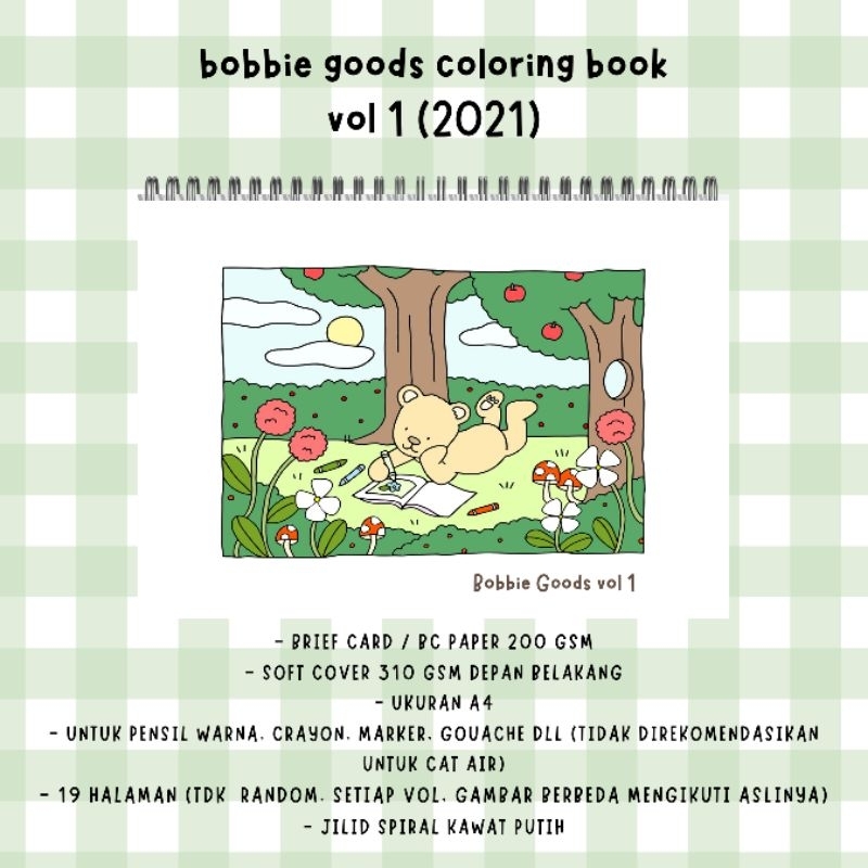 Bobbie Goods Coloring Book Vol 1 2021 19 pages BC paper Coloring Book