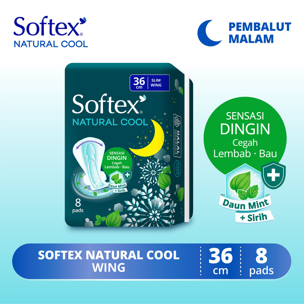 Softex Natural Cool 36cm Contents 8 - Wing | Shopee Malaysia