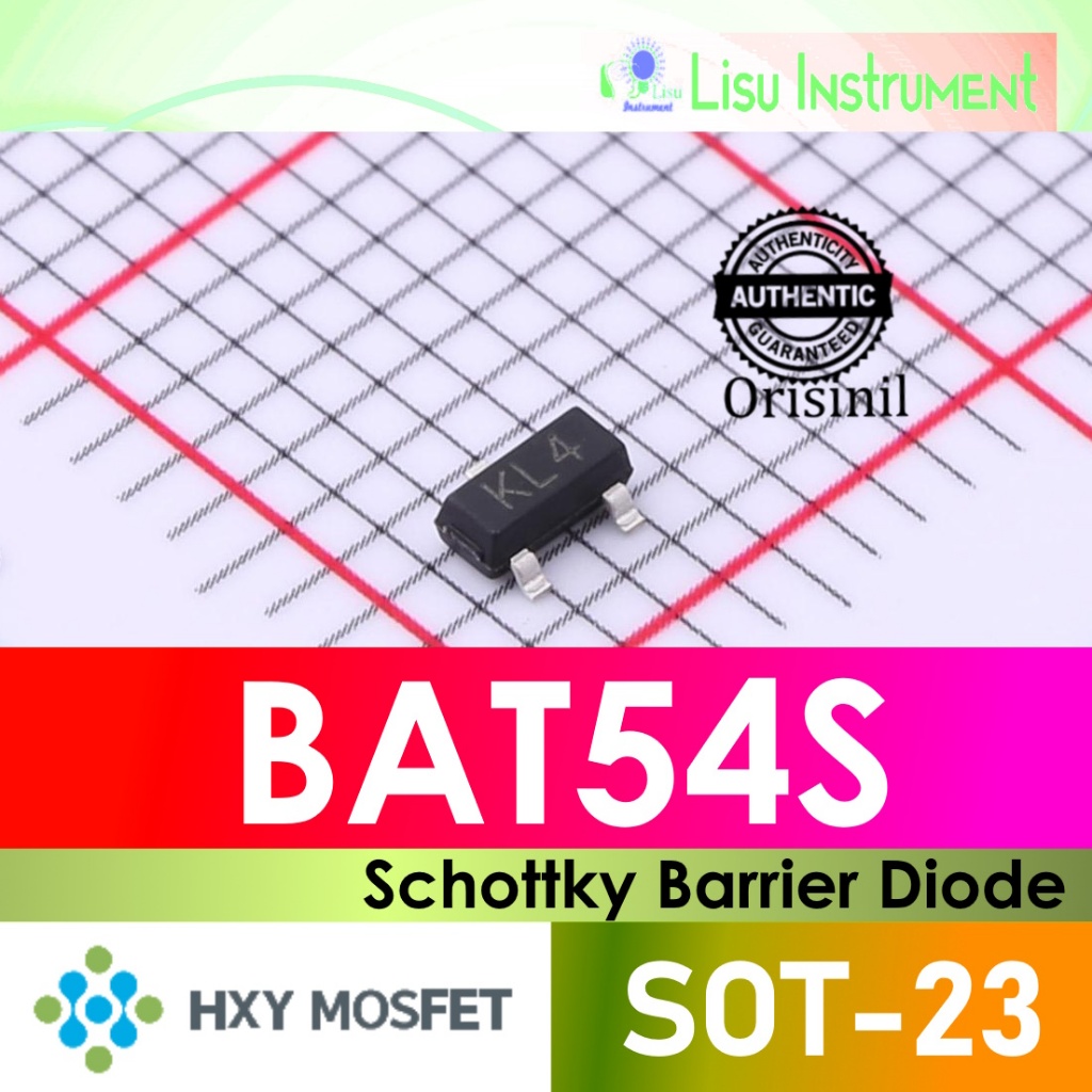 BAT54S Schottky Barrier Diode KL4 SOT-23 HXY ORIGINAL | Shopee Malaysia