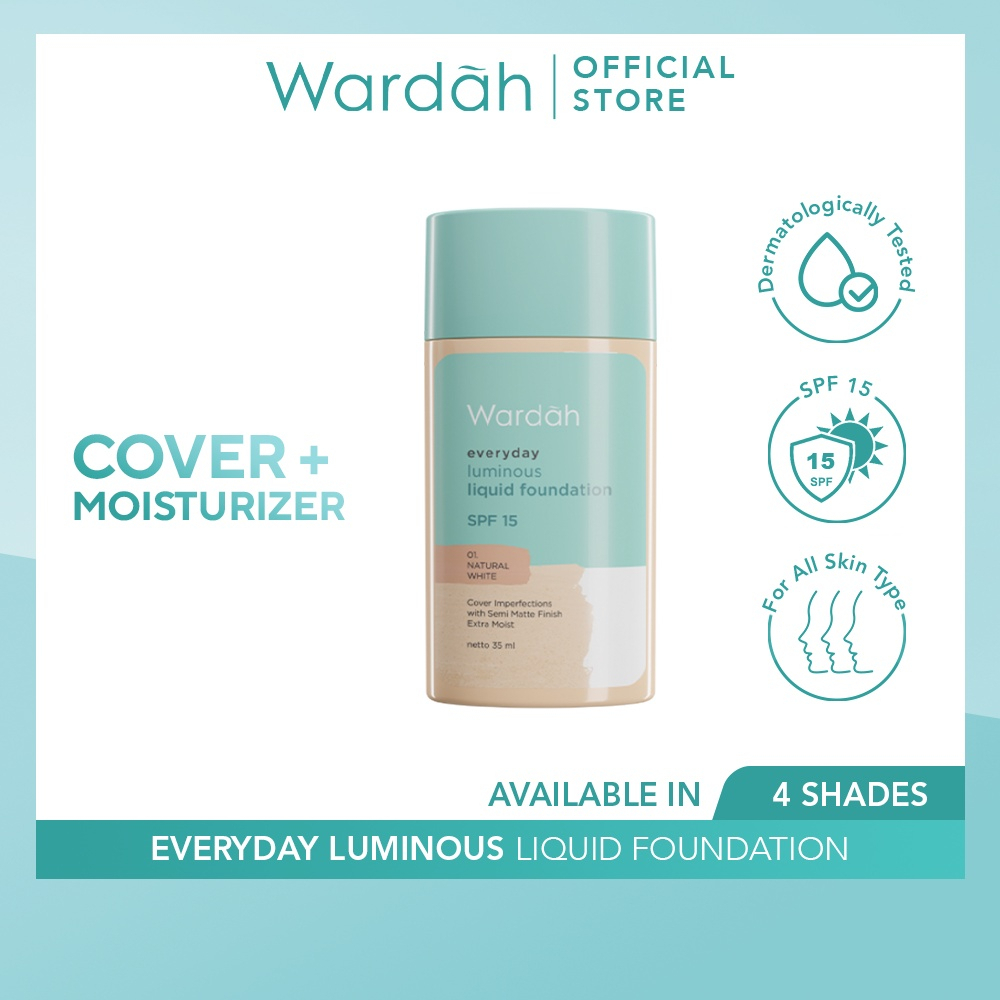 Wardah Everyday Luminous Liquid Foundation Shopee Malaysia