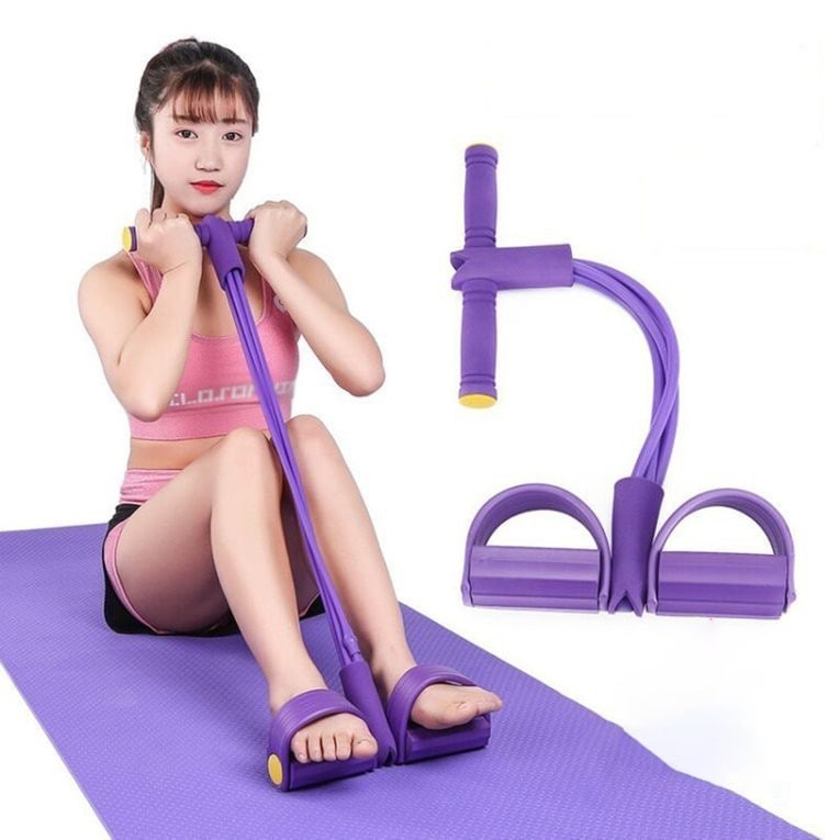 Multi-Function Tension Fitness Rope – Portable Arm, Waist, And Leg Exercise Tool For Home Workouts