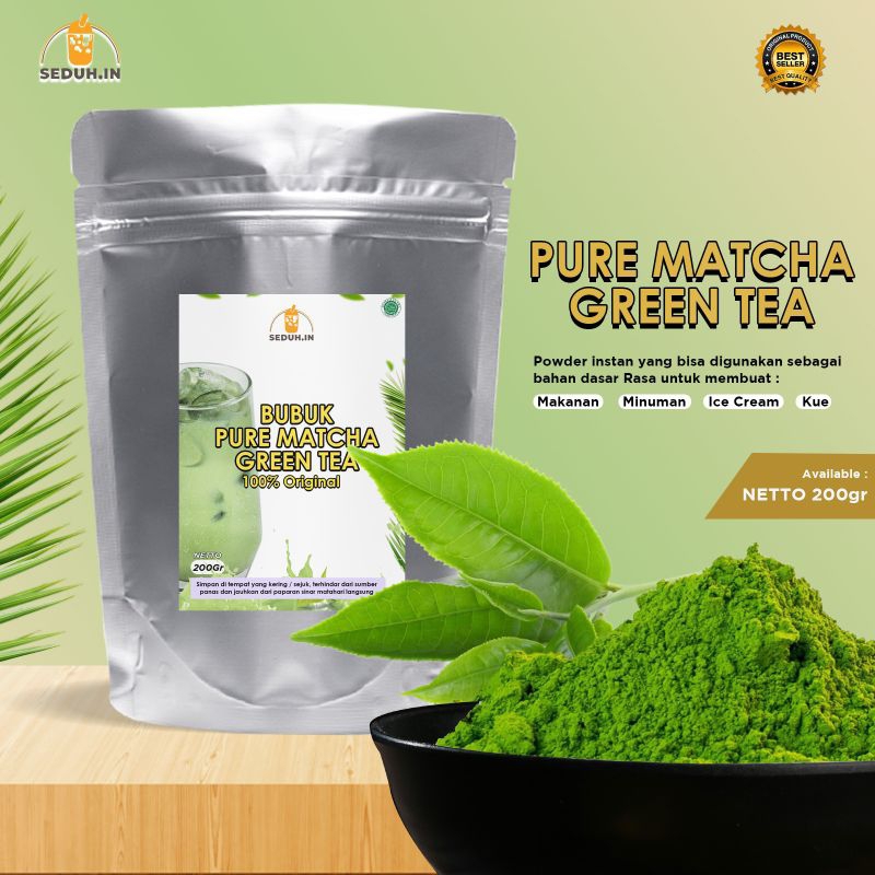 Matcha GREEN TEA Powder ORIGINAL 200GRAM/PREMIUM Japan | Shopee Malaysia