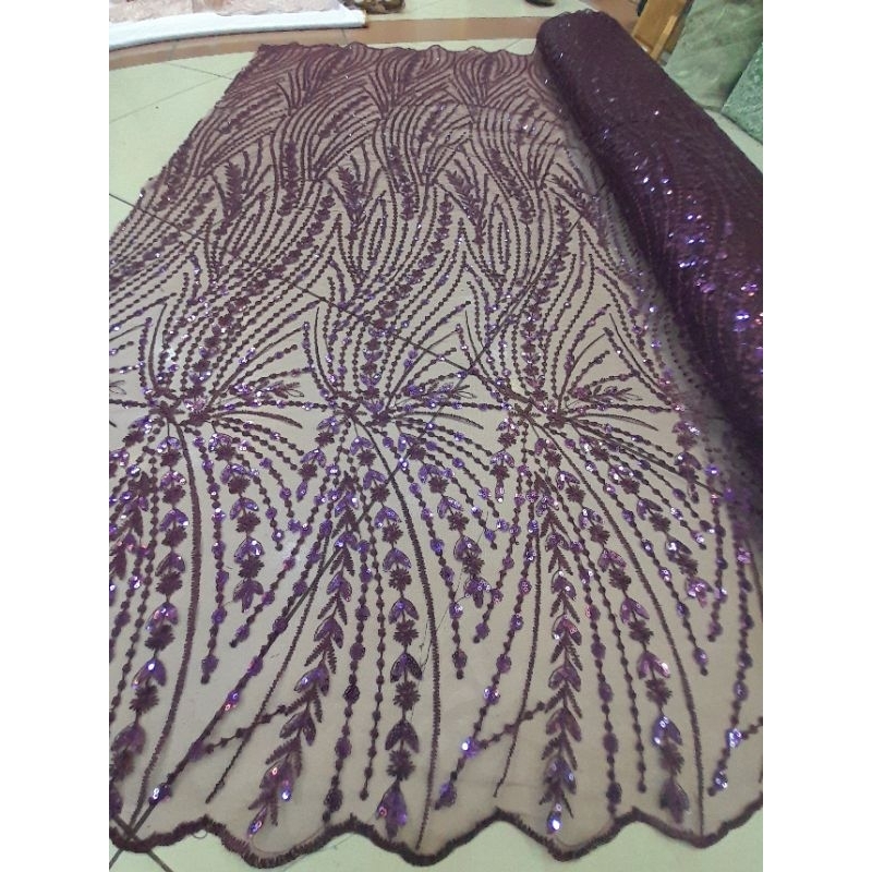 Latest rambat Model tile Fabric/spenggel sequin kebaya and wedding ...