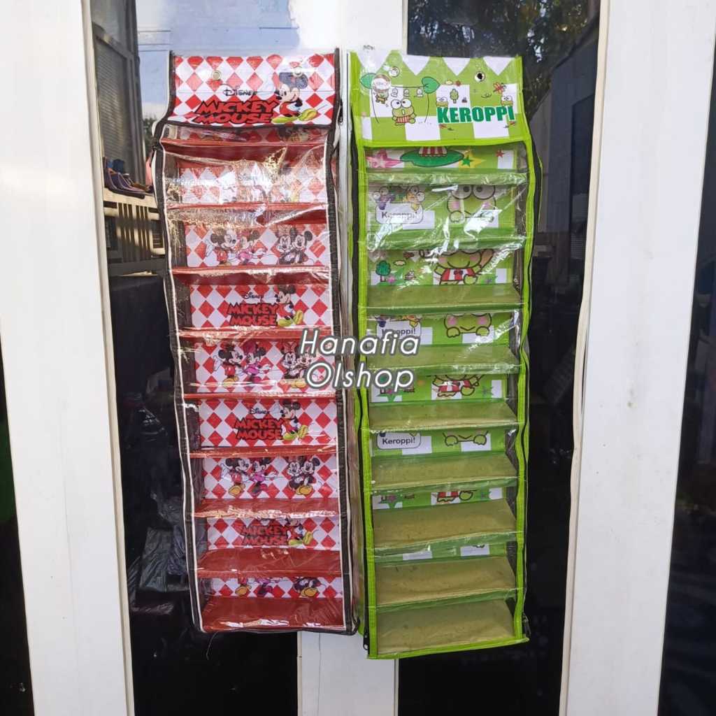 9 SSN HANGING SHOE RACK FULL ZIPPER RACK SET CHARACTER HANGING SHOE ...
