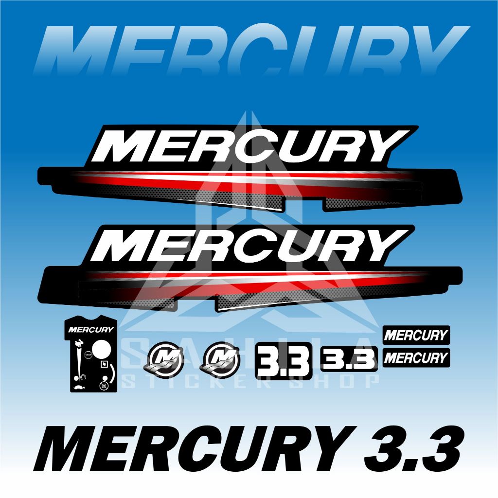 MESIN Mercury STICKER KIT MERCURY STICKING MACHINE 3.3 PK | Shopee Malaysia