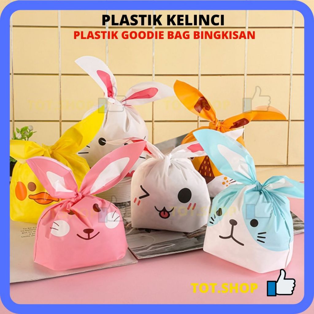 PLASTIC RABBIT Goodie Bag Snack Gift Birthday Plastic Souvenir | Shopee ...