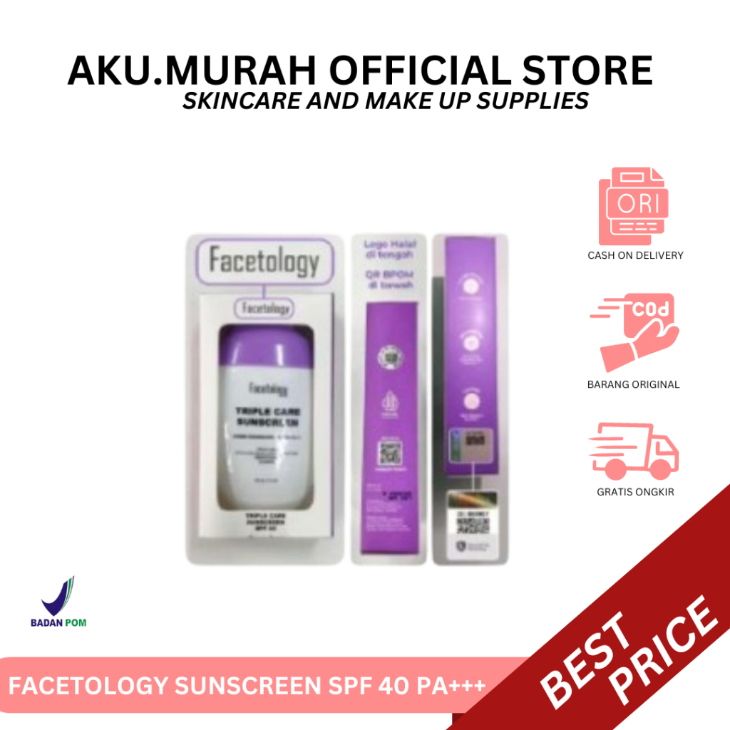 Facetology SUNSCREEN SPF 40++/there Is A SHIELD TAG, You Can Check The ...