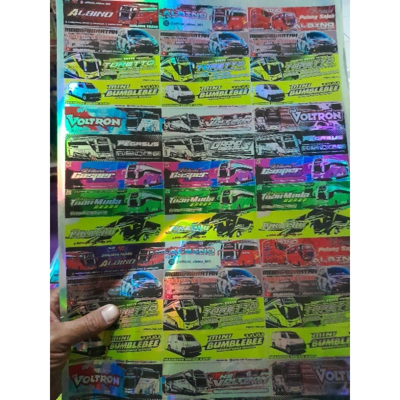 Original HOLAGRAM BUS AND CAR BASURI STICKERS/WATERPROOF | Shopee Malaysia