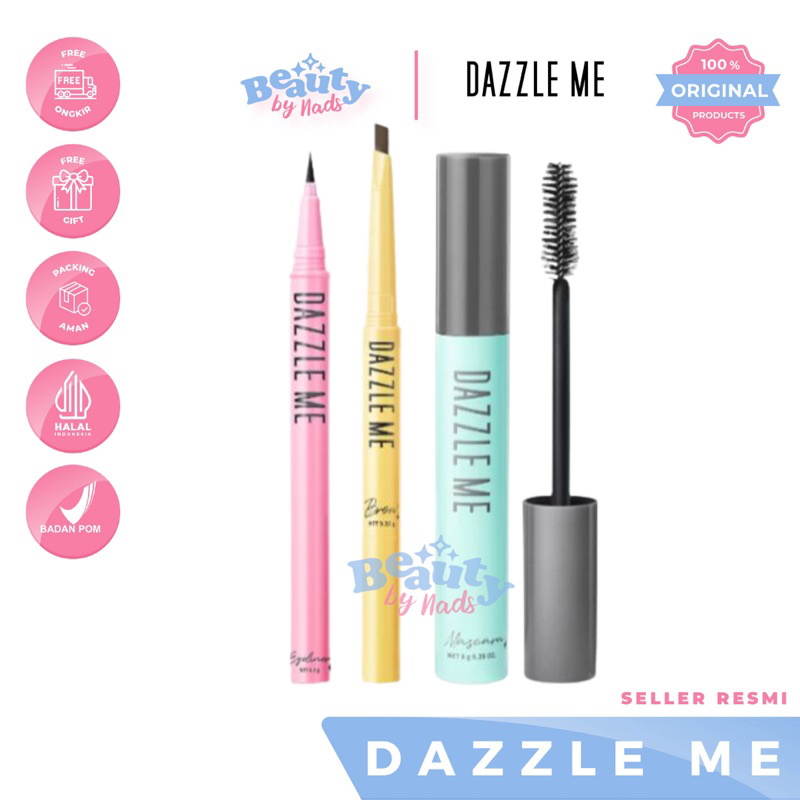 [READY] Dazzle ME EYE MAKEUP SET MASCARA EYEBROW EYELINER HOLD ON