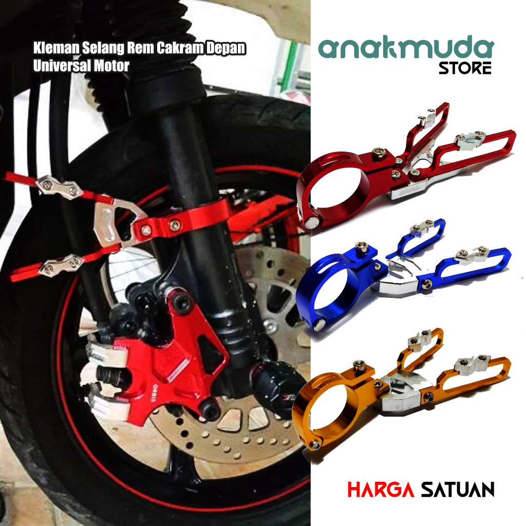 (JSR1) Front Brake Hose Clamp Bracket Brake Clamps CB150 R Vixion R15 R25 Nmax Aerox Vario CNC