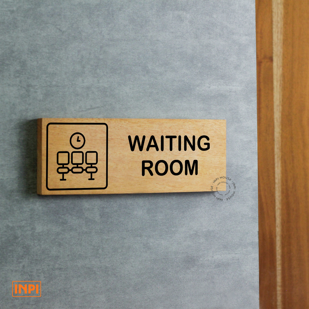 Waiting room signage - waiting room signage - wall sign - signage ...