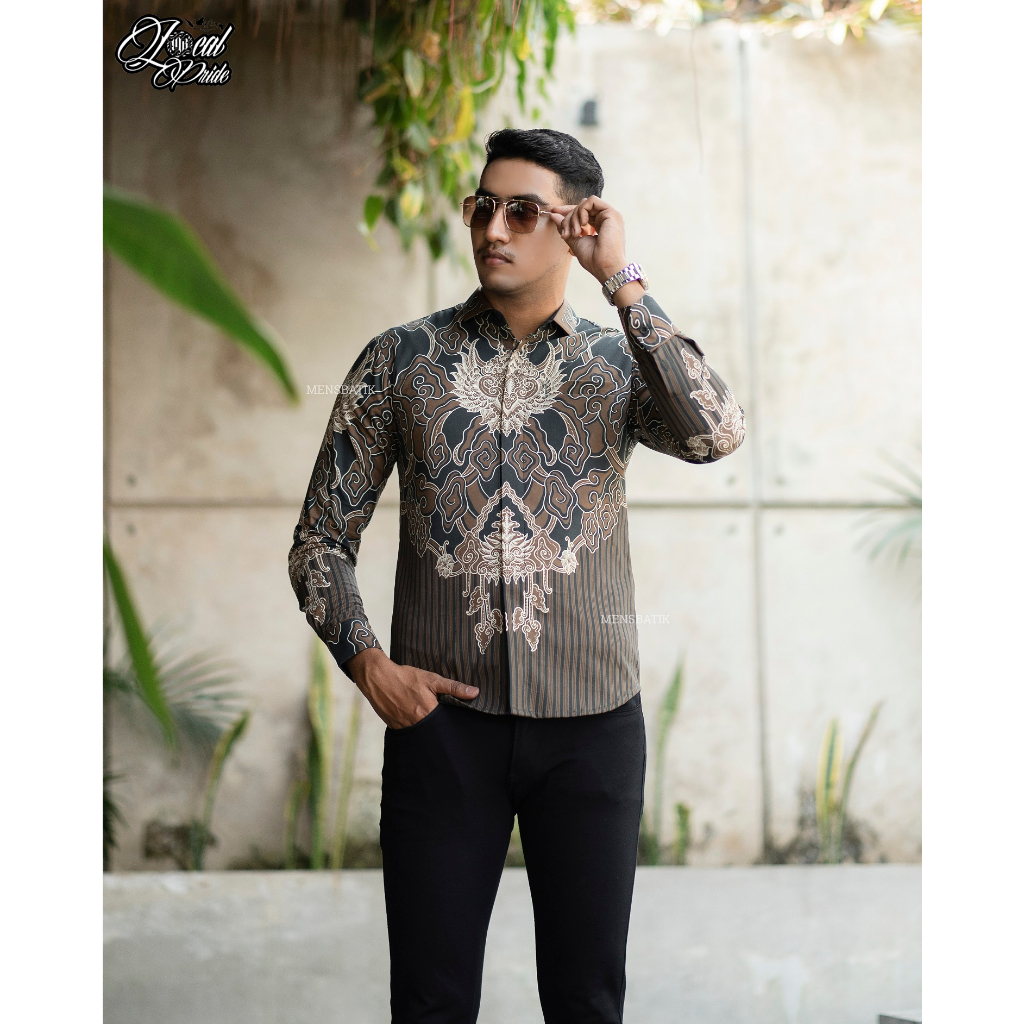 Kemeja Men Sogan Gurdho Basundara Men S Batik Batik Shirt Men S Long Sleeve Batik