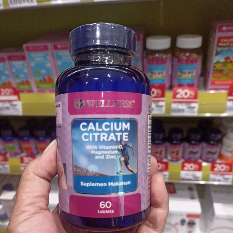 Wellness Calcium Citrate 60 Tablets Shopee Malaysia