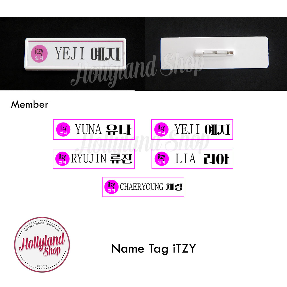 Name Tag iTZY Chest Nameplate (2pcs) | Shopee Malaysia