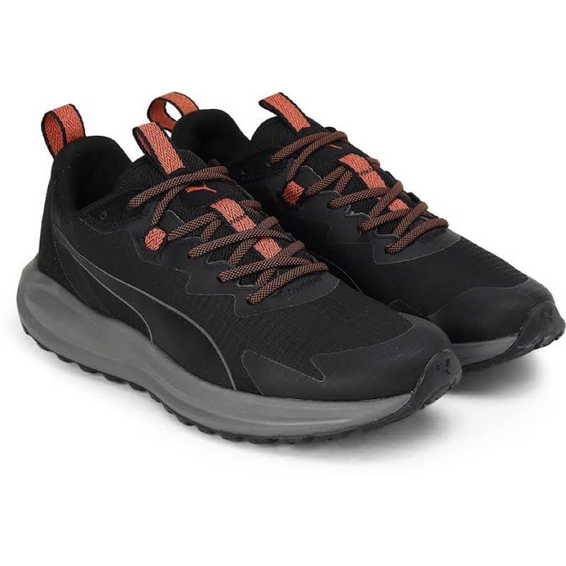 Puma Twitch Runner Trail puma black-chili powder 376961 08 | Shopee ...