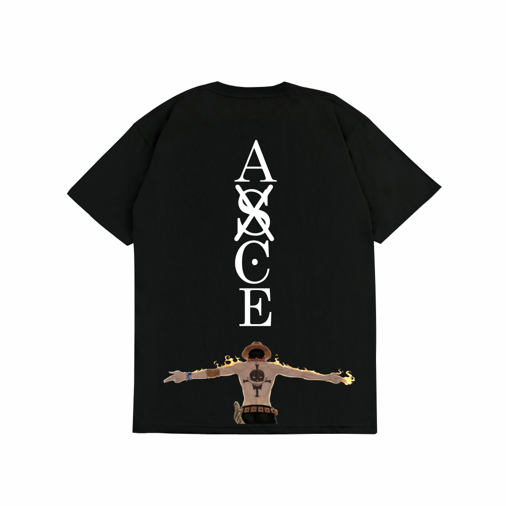 Sakazuki Kaos Kaos Baju T shirt Distro Unisex Anime Portgas ACE ASCE ...