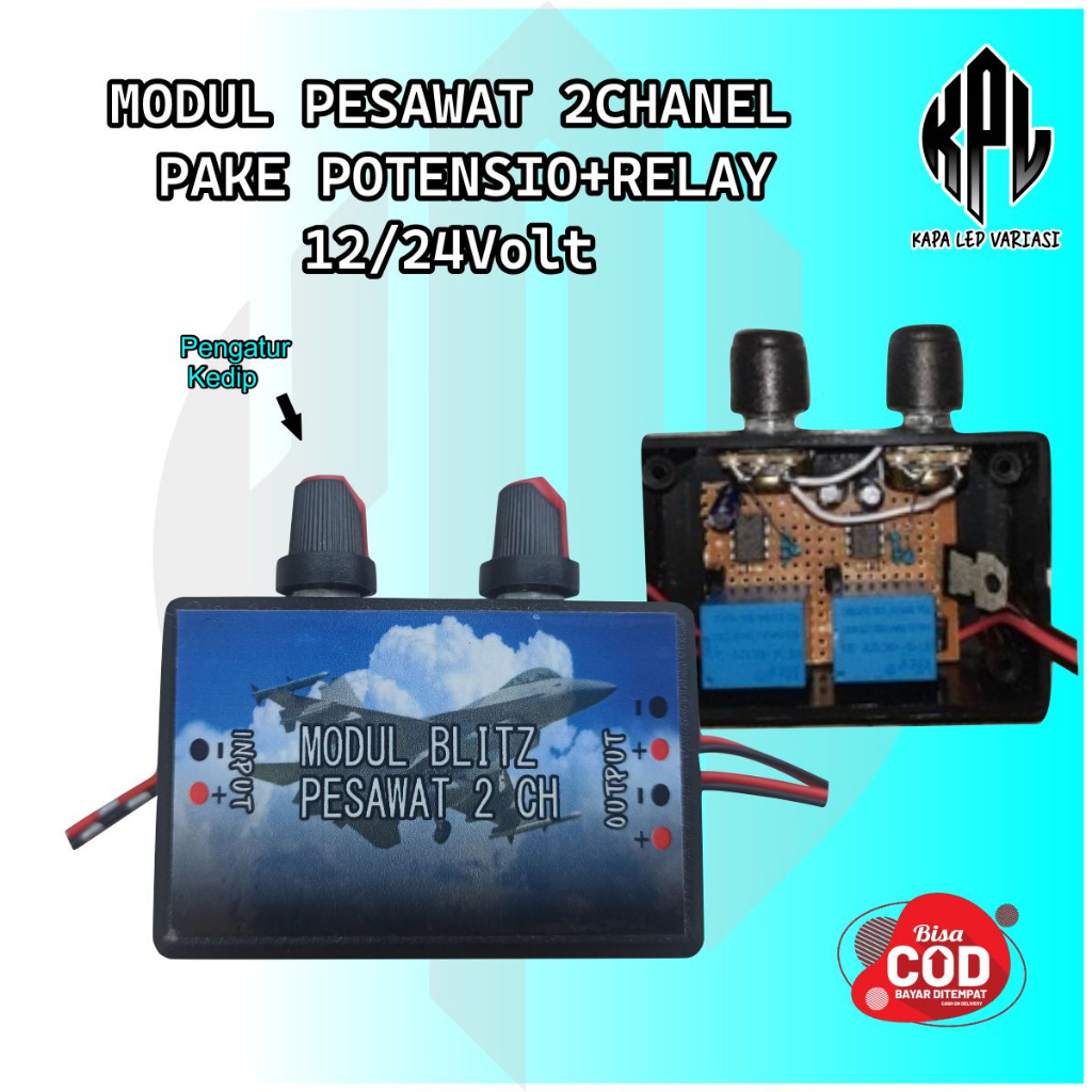 Light MODULE, BLIZT MODULE, 2CHANEL AIRCRAFT MODULE USING POTENSIO ...