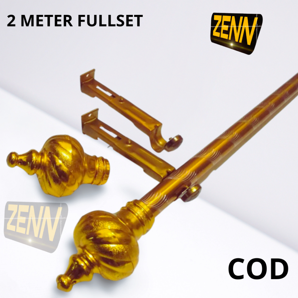 2 METER Complete Curtain Rail 2m Complete Curtain Pipe/Curtain Rod