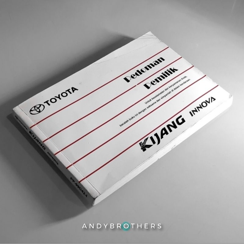 Toyota Kijang Innova Inova gen1 2004201 Car Manual Book Manual Book