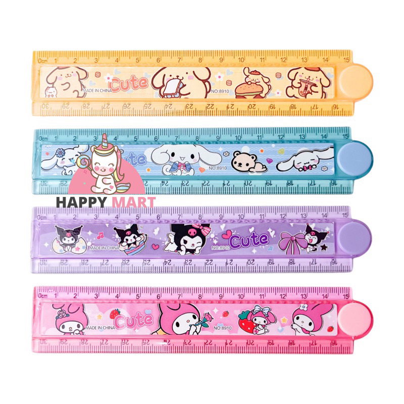 Sanrio cinnamoroll/melody/kuromi 30cm Folding Ruler | Shopee Malaysia