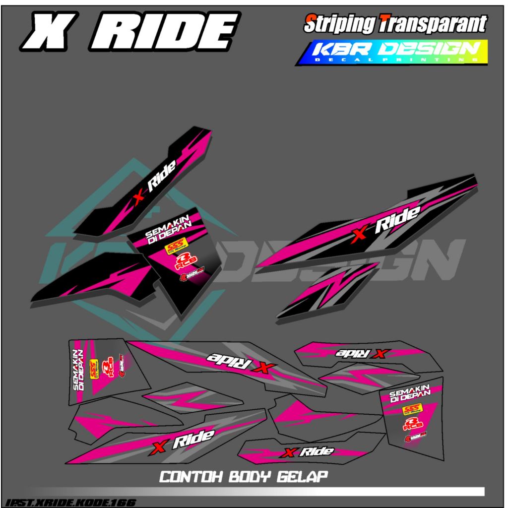 X RIDE YAMAHA X RIDE Motorcycle STRIPING Sticker - SIMPLE Color Chart ...