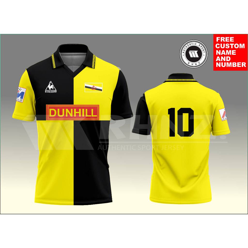 Full PRINTING BRUNEI JERSEY With Collar/BRUNEI Ball Shirt/BRUNEI Collar