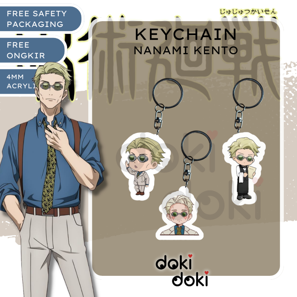 GANTUNGAN Nanami KENTO JUJUTSU KAISEN ANIME KEYCHAIN KEYCHAIN Shopee