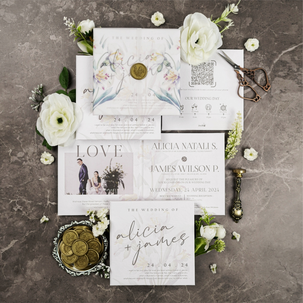 Wedding invitation sample A.08.2 (H) | Shopee Malaysia