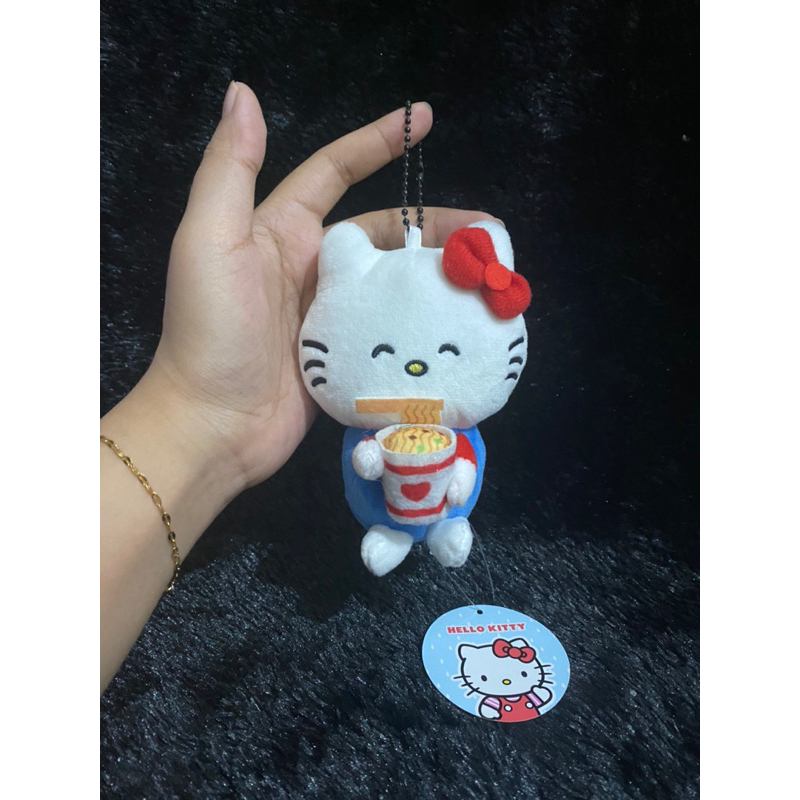 GANTUNGAN Hello Kitty Ramen Keychain Doll size 14cm Original/Hello ...