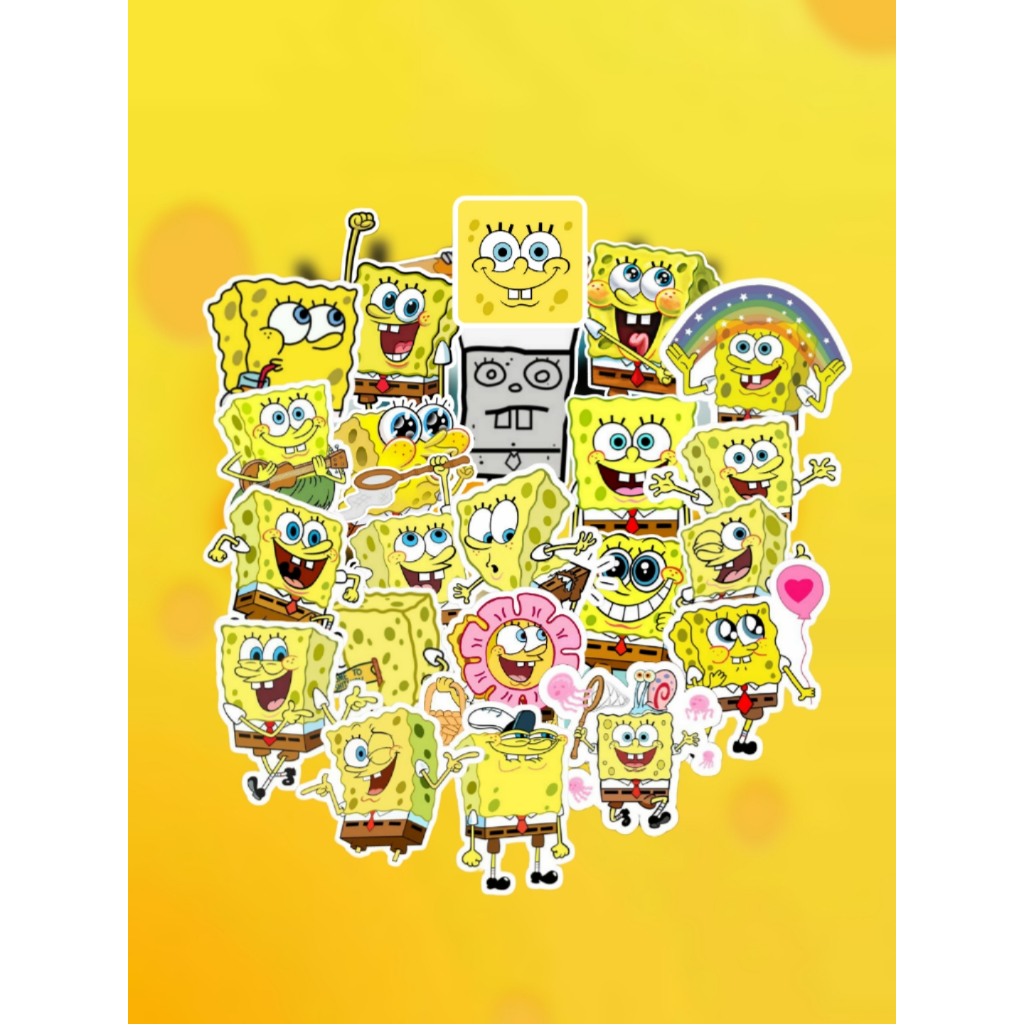 (Part 2) SPONGEBOB Edition Stickers | Aesthetic Stickers | Laptop