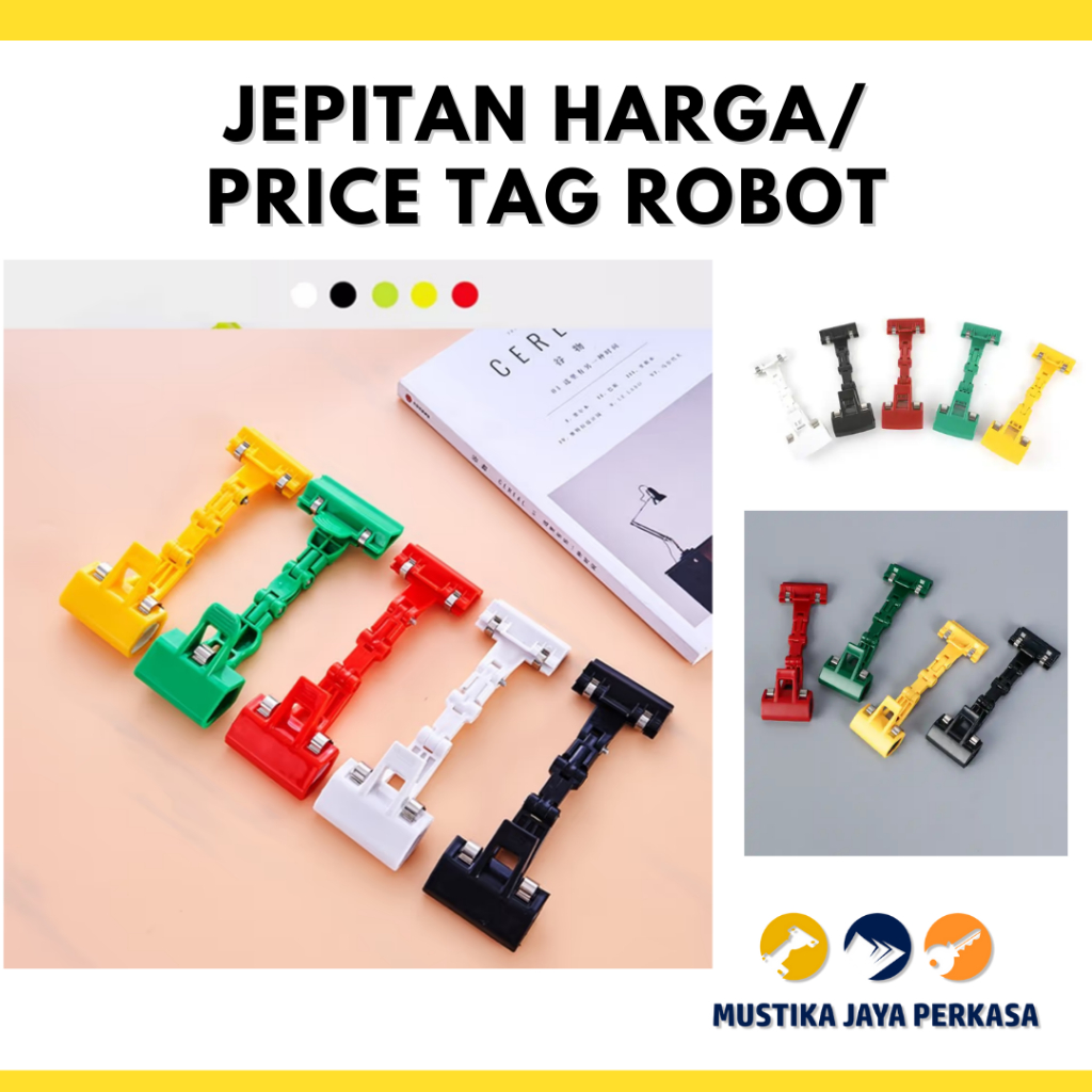 MERAH PUTIH HIJAU Robot Price Clips Price Tag Display Product Catalog ...