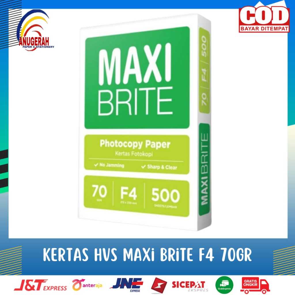 HVS Maxi Brite Folio F4 Paper 70 Grams (RIM) | Shopee Malaysia