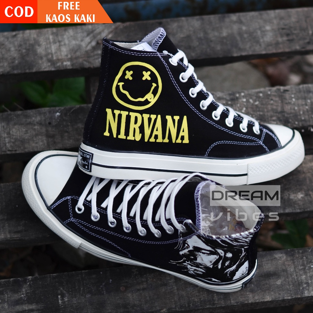 Kurt cobain chuck taylors best sale