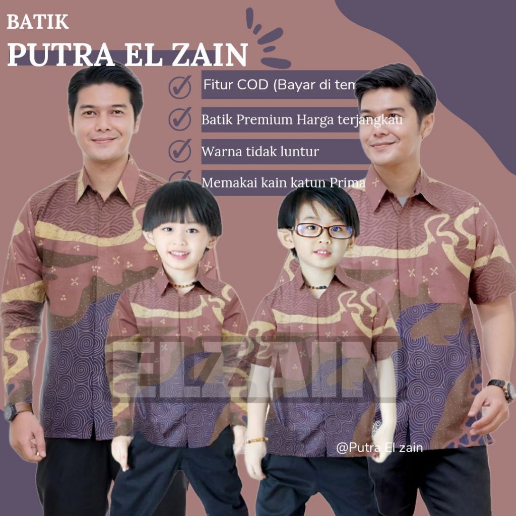 KEMEJA The Newest couple sweet BATIK Shirt Premium couple BATIK Father ...