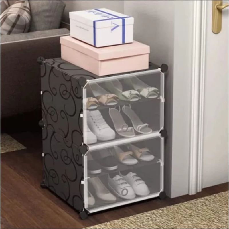 A - 4 tier shoe rack, portable shoe rack | Shopee Malaysia